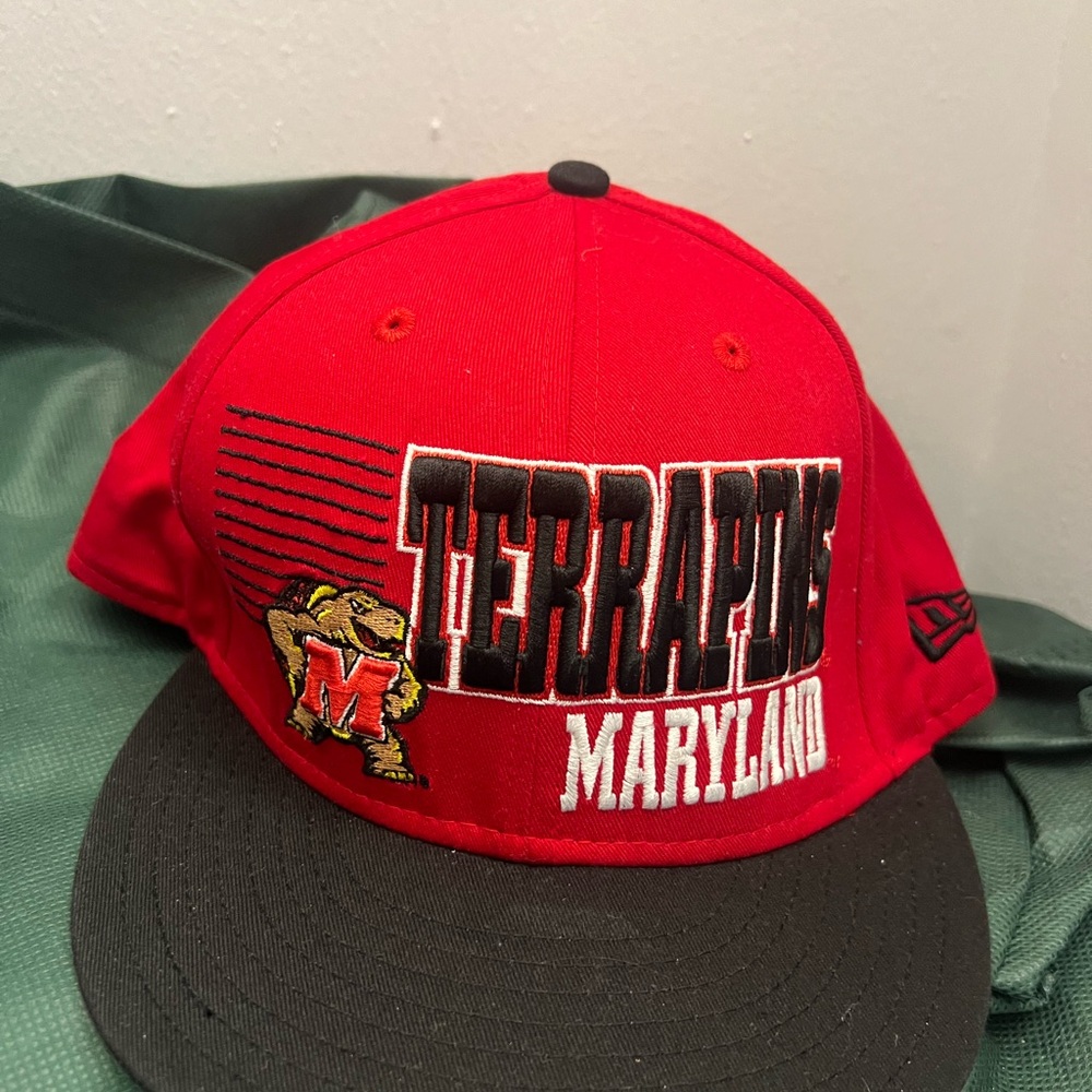 New Era Maryland Terrapins Red Cap